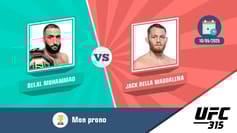 Pronostic belal muhammad della maddalena