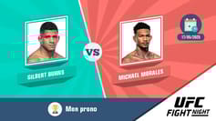 Pronostic gilbert burns michael morales